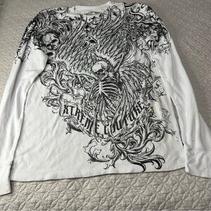 Xtreme Couture by Affliction Men's Accuser thermal shirt in white